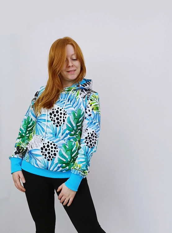 Bluza damska kangurka WYBÓR WZORU/ KOLORU