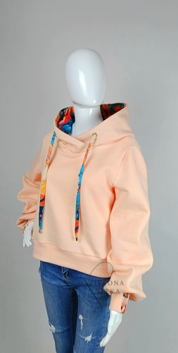 Bluza damska z kapturem SELIN PEACH FUZZ