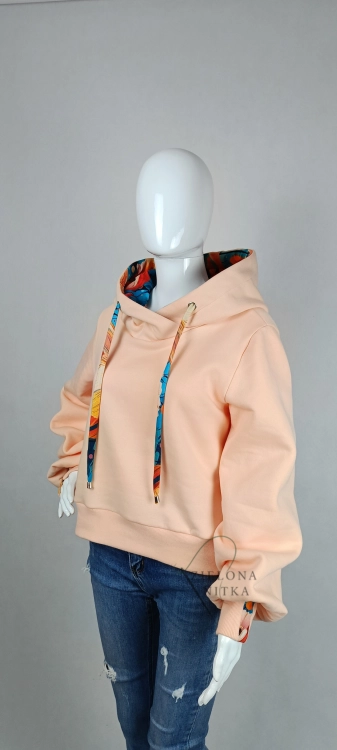 Bluza damska z kapturem SELIN PEACH FUZZ