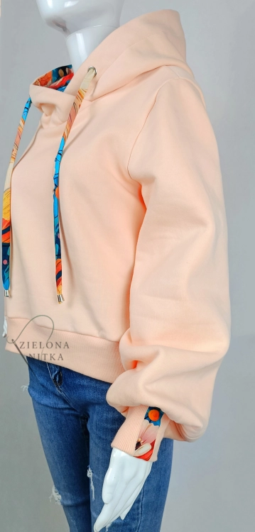 Bluza damska z kapturem SELIN PEACH FUZZ