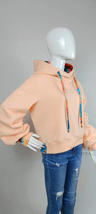 Bluza damska z kapturem SELIN PEACH FUZZ