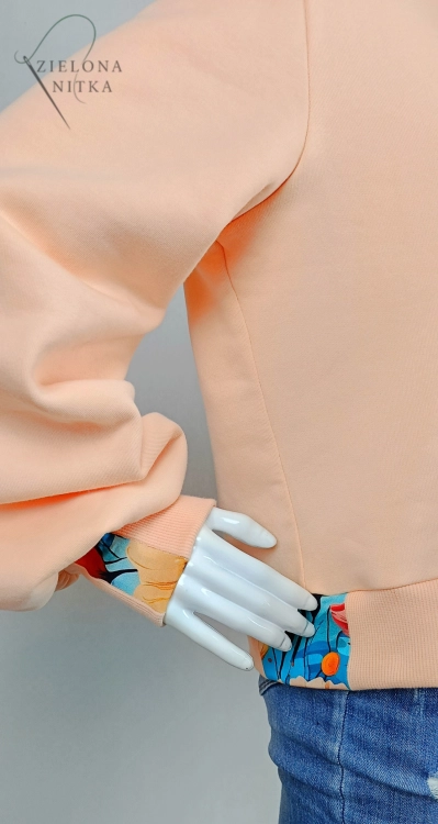 Bluza damska z kapturem SELIN PEACH FUZZ