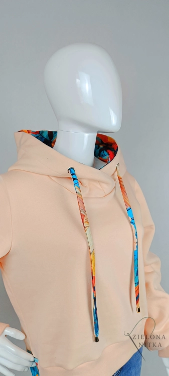 Bluza damska z kapturem SELIN PEACH FUZZ