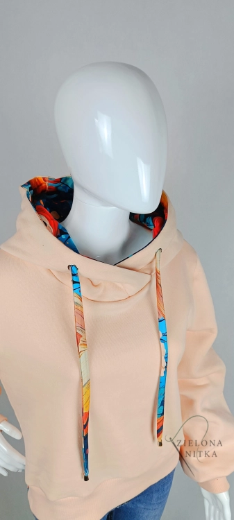Bluza damska z kapturem SELIN PEACH FUZZ