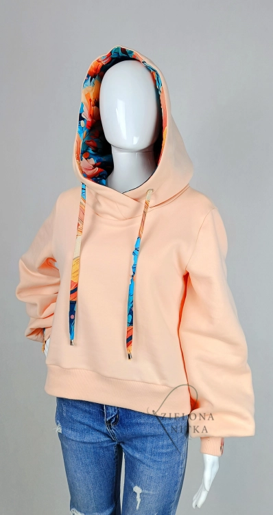 Bluza damska z kapturem SELIN PEACH FUZZ