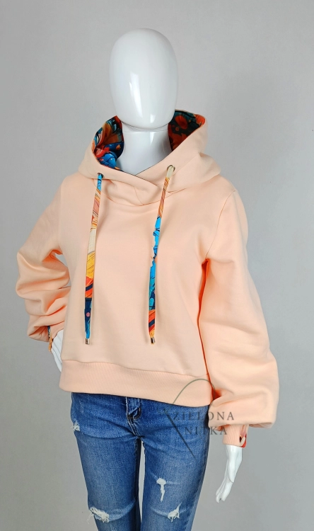 Bluza damska z kapturem SELIN PEACH FUZZ