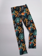 Legginsy dziewczęce retro flowers