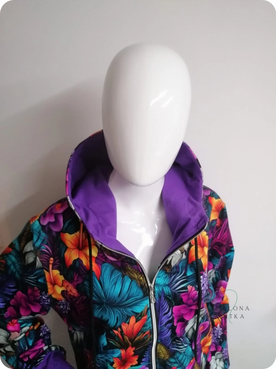 Bluza damska z kapturem za zamek OH!