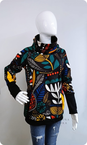 Bluza damska  z kominem AFRYKA
