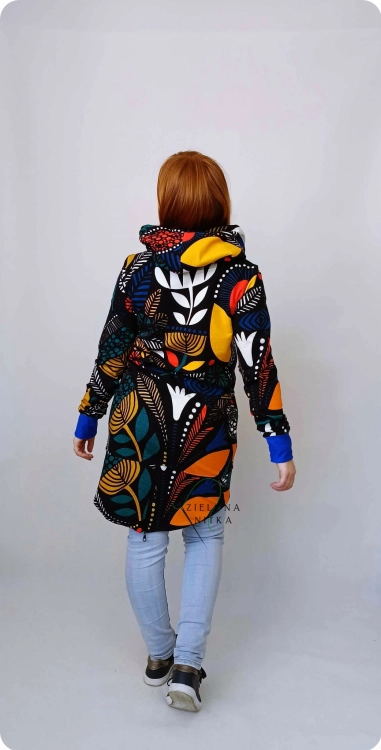 Bluza damska za zamek z kapturem  Afryka MARGO