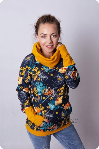 Bluza damska Z KOMINEM Retro Flowers