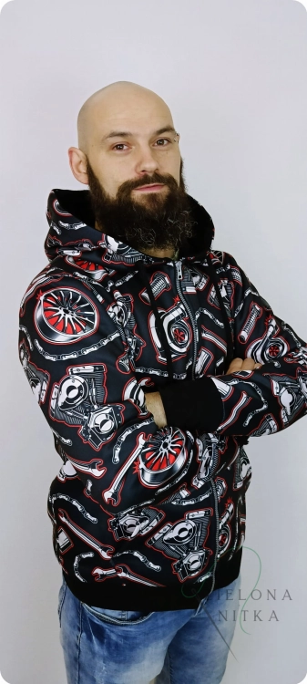 Bluza męska rozpinana MECHANIK (gruba) z zamkiem, kieszeniami i ściągaczami. Środek kaptura czarny. Materiał: 50% bawełna, 50% poliester. Wygodna i trwała.