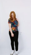 Legginsy damskie dzianinowe czarne