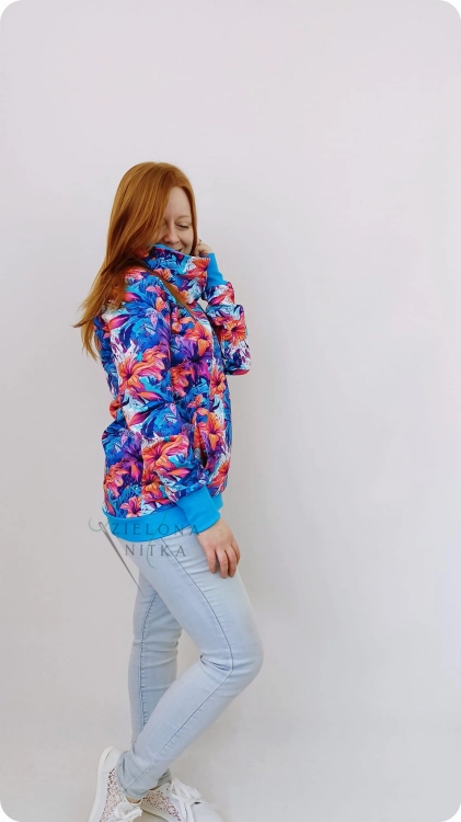 Bluza damska z kominem WIOLA LILIE
