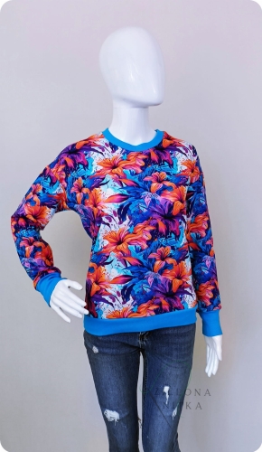 Bluza  damska zwykła kolorowa  AURIS LILIE