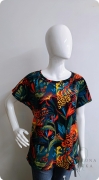 T-shirt damski DORIS Rajskie Kwiaty w dżungli