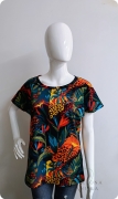 T-shirt damski DORIS Rajskie Kwiaty w dżungli