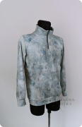 Bluza męska rozpinana ze stójką, Zamek, kieszenie, rękawy i dół wykończone ściągaczem. Materiał: 97% bawełna, 3% elastan. Wygodna i stylowa.