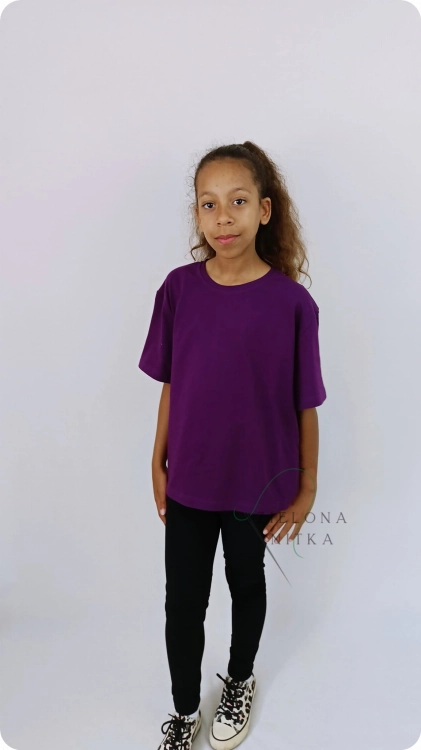 T-shirt dziecięcy CHILLOUT śliwka