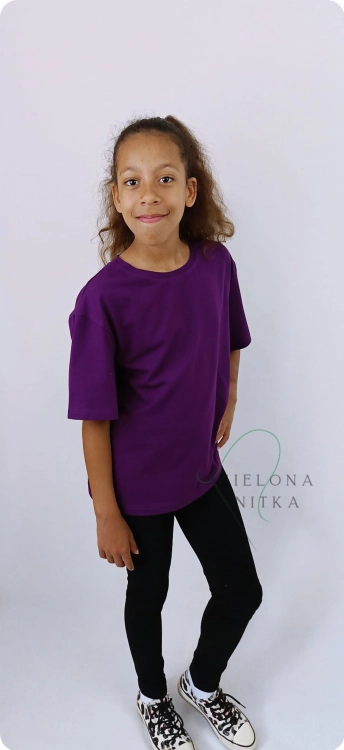 T-shirt dziecięcy CHILLOUT śliwka