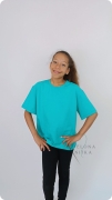T-shirt dziecięcy CHILLOUT ciemny turkus