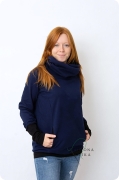 Bluza damska Z KOMINEM Granatowa