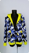 Bluza męska rozpinana GEOMETRIA z meszkiem, ocieplana i wodoodporna. Duży kaptur, kieszenie i zamek z przodu. Materiał: 50% bawełna, 50% poliester. Komfortowa i stylowa.