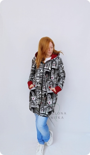 Bluza damska rozpinana MAYA komiks