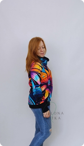 BLUZA DAMSKA WIOLA HYPNOTIC z kominem