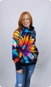 BLUZA DAMSKA WIOLA HYPNOTIC z kominem