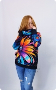 BLUZA DAMSKA WIOLA HYPNOTIC z kominem