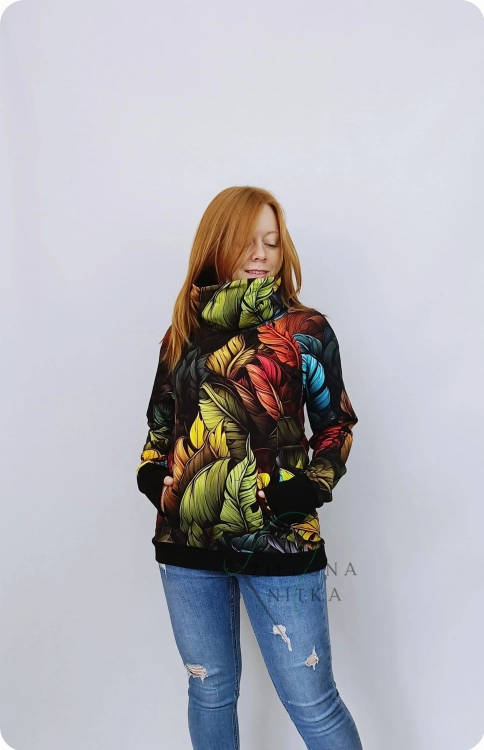 BLUZA DAMSKA WIOLA Immerse of Autumn  kominem