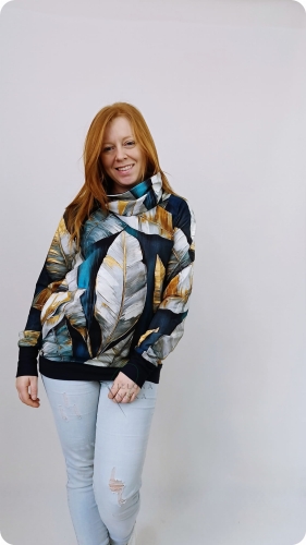 Bluza damska Z KOMINEM WYBÓR WZORU/KOLORU