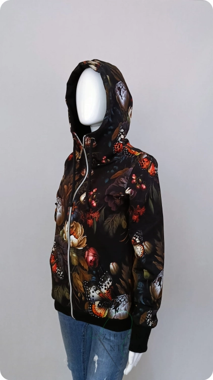 Bluza damska rozpinana z kapturem GARDEN