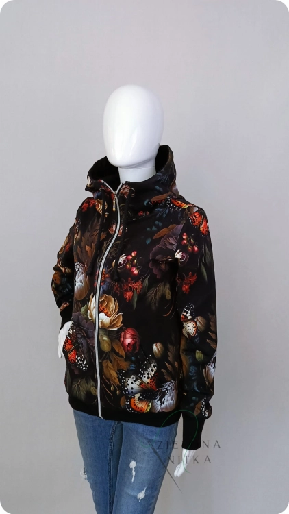 Bluza damska rozpinana z kapturem GARDEN