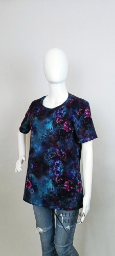 T-shirt damski klasyczny OGRÓD NOCĄ