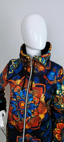 Bluza damska z kapturem rozpinana MANDALA