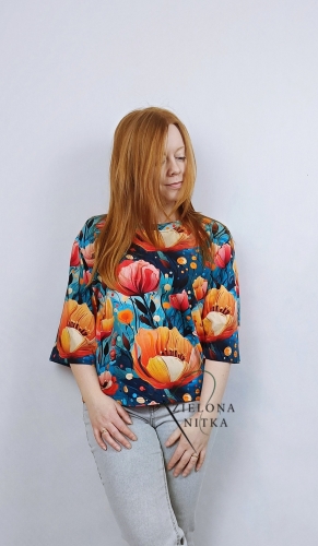 T-shirt damski CHILL NIEBIAŃSKI OGRÓD