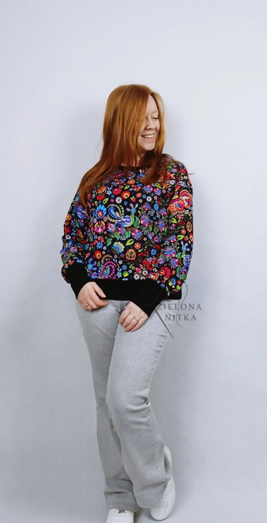 Bluza damska NURI WZÓR ŁOWICKI