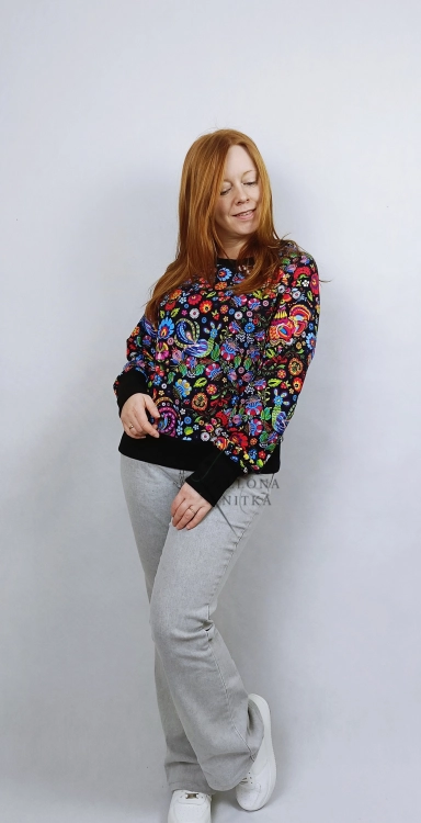 Bluza damska NURI WZÓR ŁOWICKI