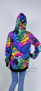 Bluza damska rozpinana z kapturem PAPUGI