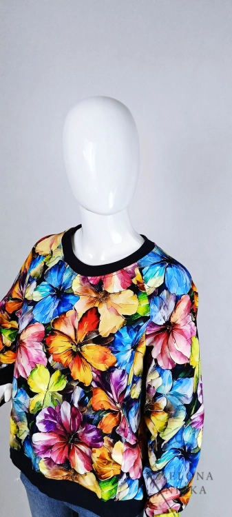 Bluza damska NURI KWIATY AKWARELA