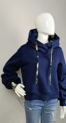Bluza damska z kapturem SELIN GRANATOWA