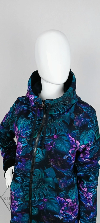 Bluza damska rozpinana z kapturem DŻUNGLA