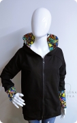 Bluza damska z kapturem czarna rozm S