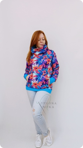Bluza damska z kominem WIOLA LILIE