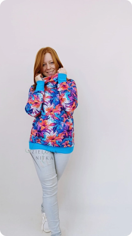Bluza damska z kominem WIOLA LILIE