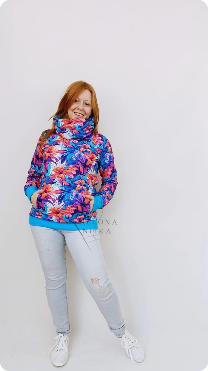Bluza damska z kominem WIOLA LILIE