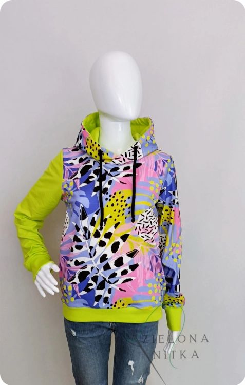 Bluza damska kangurka EKSPLOZJA KOLORÓW