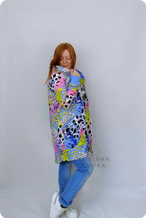 Bluza damska rozpinana MAYA EKSPLOZJA KOLORÓW